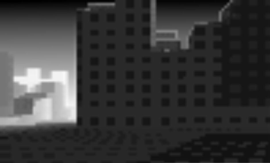 256文字で作られた街並み