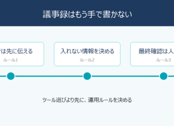 議事録はもう手で書かない｜AI自動化で先に決めたい運用ルール