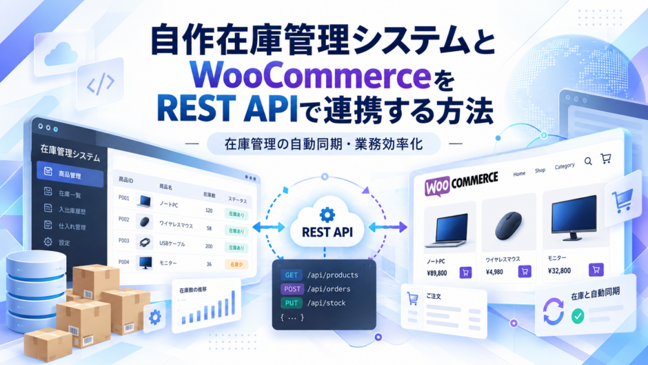 自作在庫管理システムとWooCommerceをREST APIで連携する方法